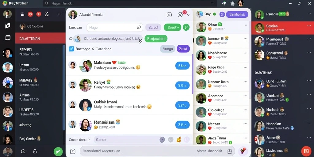 Fitur komunitas untuk berinteraksi dengan pemain lain.