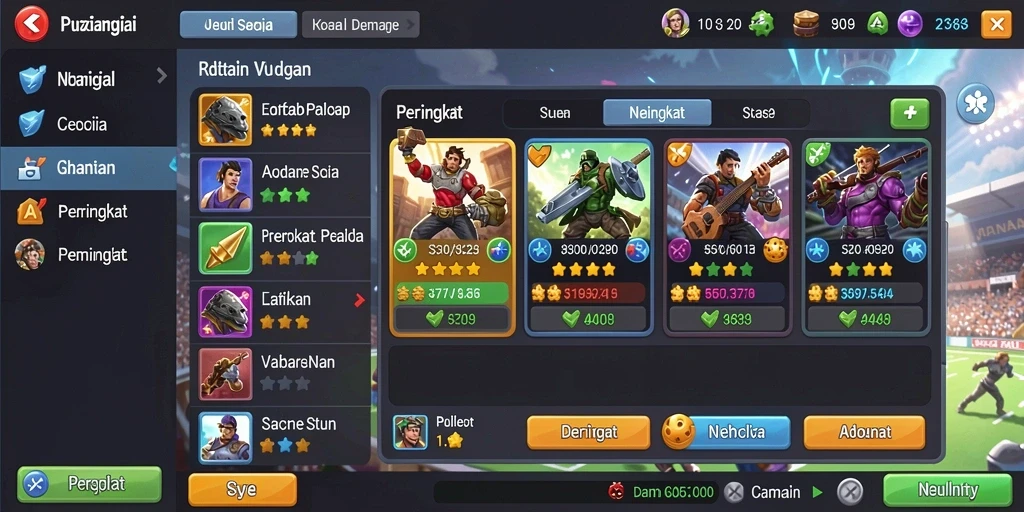 Mode permainan seru untuk tantangan lebih.