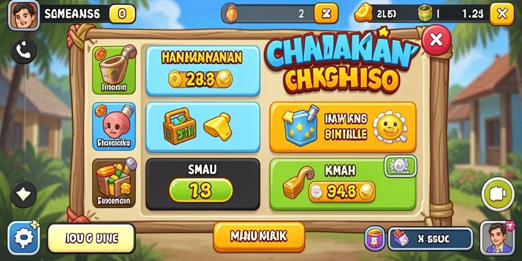 Screenshot saat kompetisi seru antara pemain.