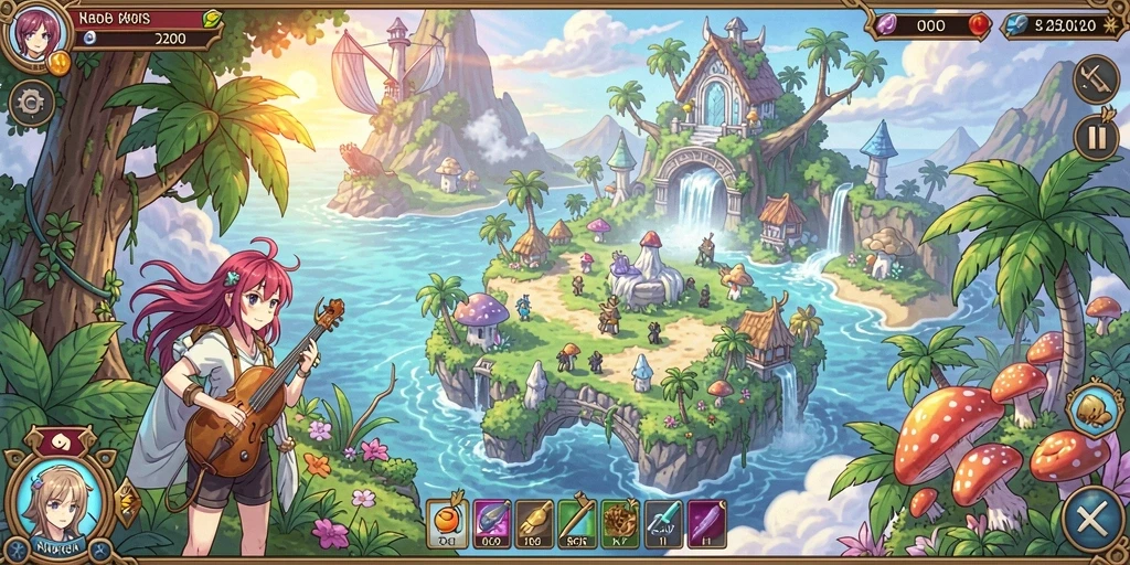 Screenshot dari level baru yang menantang.
